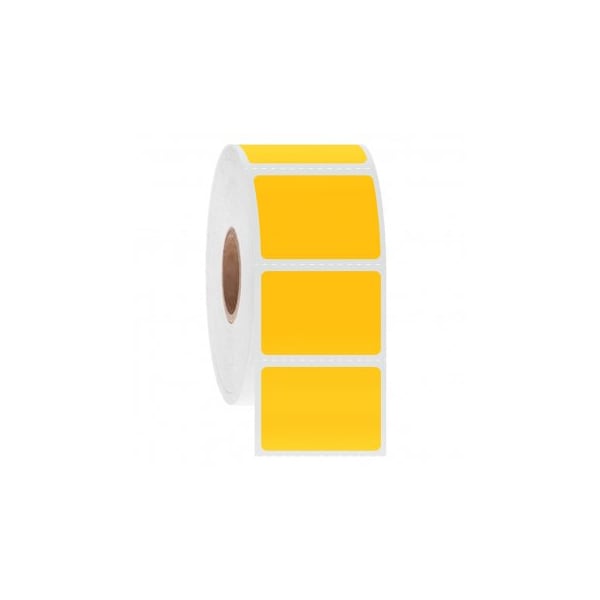 Ga International NitroTag Cryogenic Barcode Labels, 1.25x0.875, 3" Core, Yellow, 1000 Labels 247188Y - main